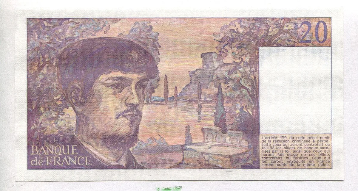 20 FRANCS DEBUSSY - Type 1980