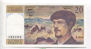 20 FRANCS DEBUSSY - Type 1980