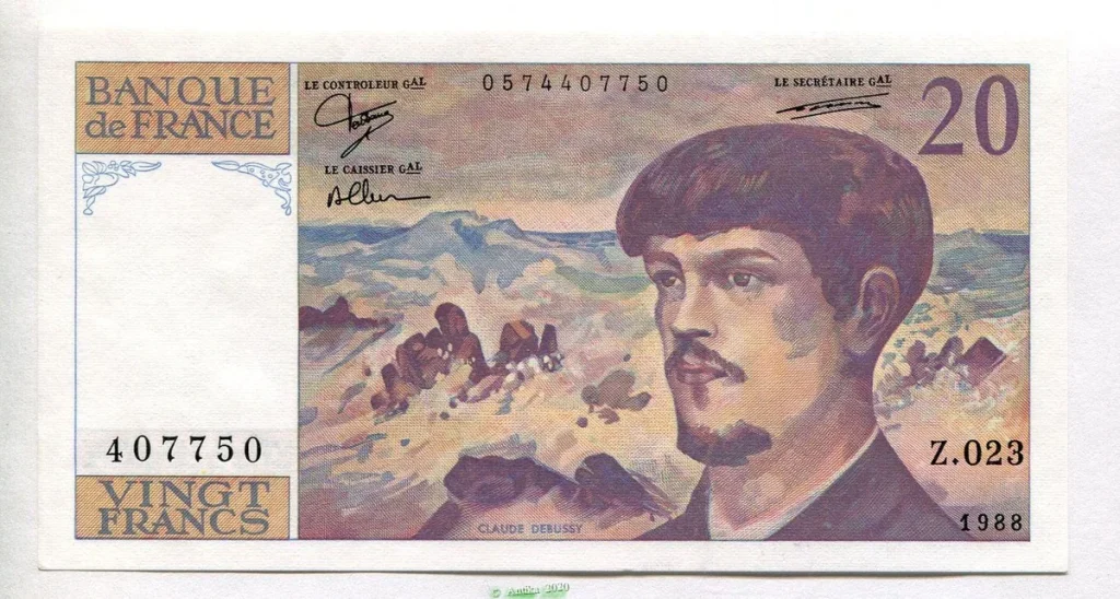 20 FRANCS DEBUSSY - Type 1980