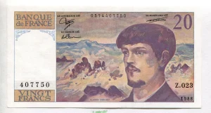 20 FRANCS DEBUSSY - Type 1980