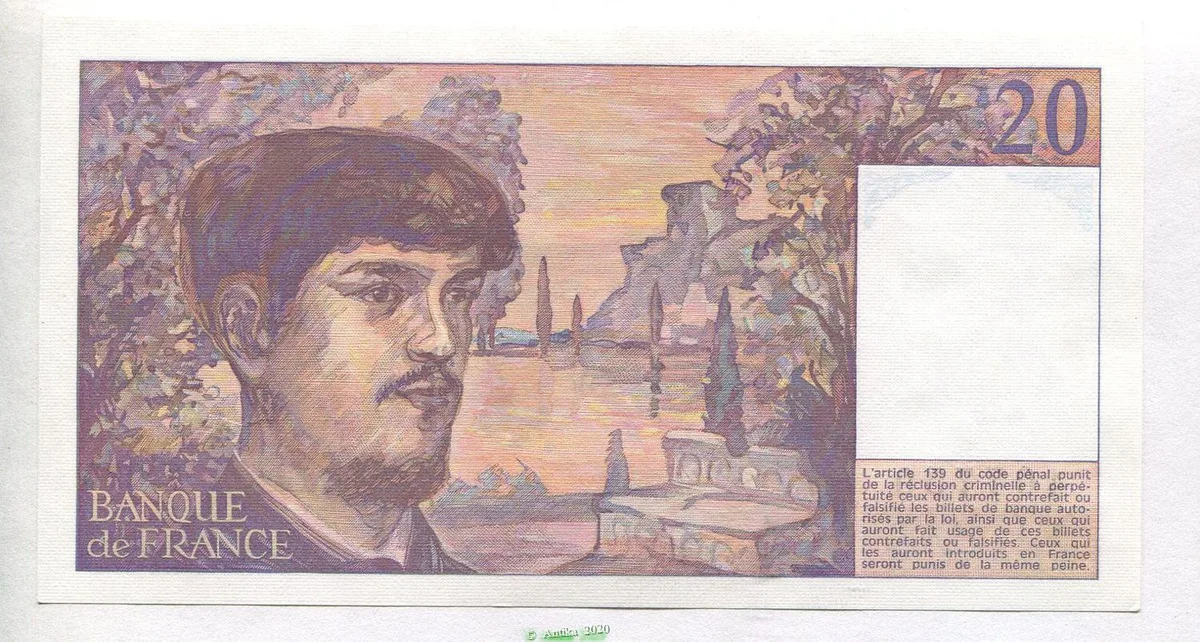 20 FRANCS DEBUSSY - Type 1980