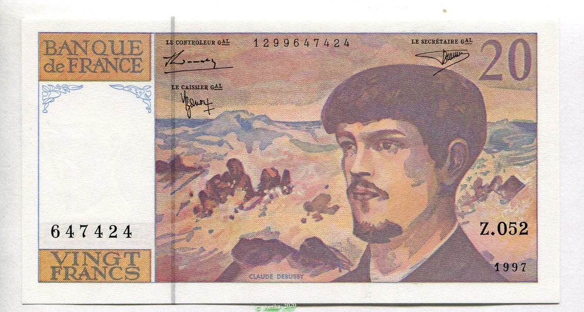 20 FRANCS DEBUSSY - Type 1980 Modifié