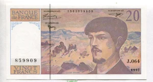 20 FRANCS DEBUSSY - Type 1980 Modifié
