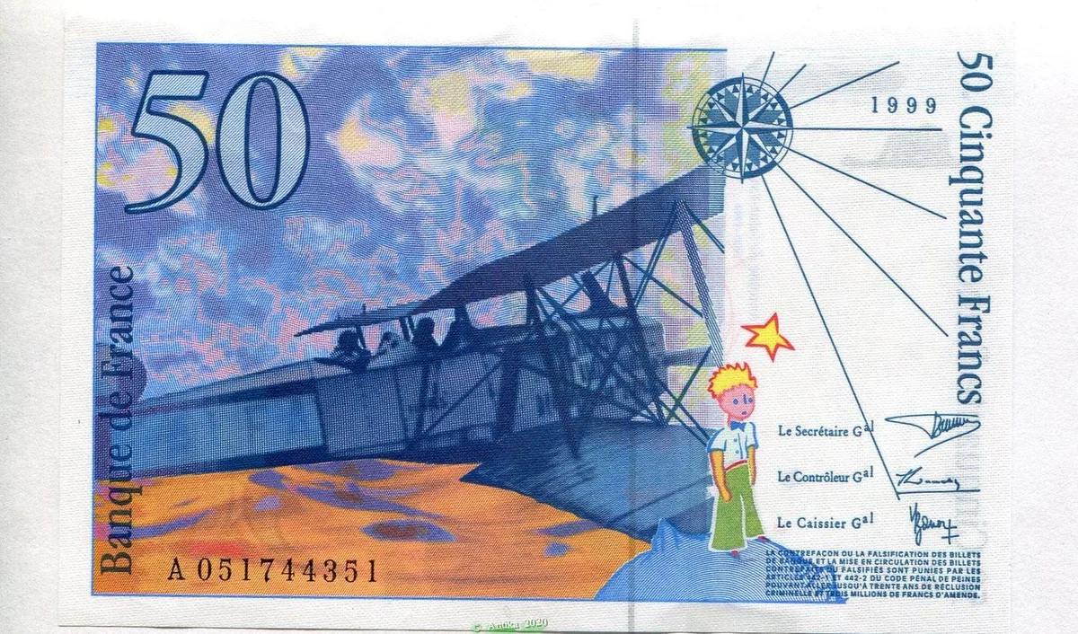 50 FRANCS SAINT-EXUPERY - Type 1992 modifié