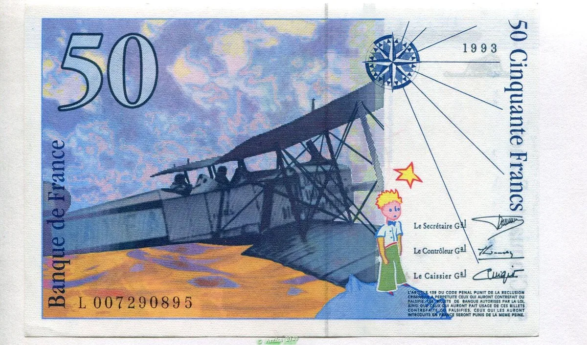 50 FRANCS SAINT-EXUPERY - Type 1992