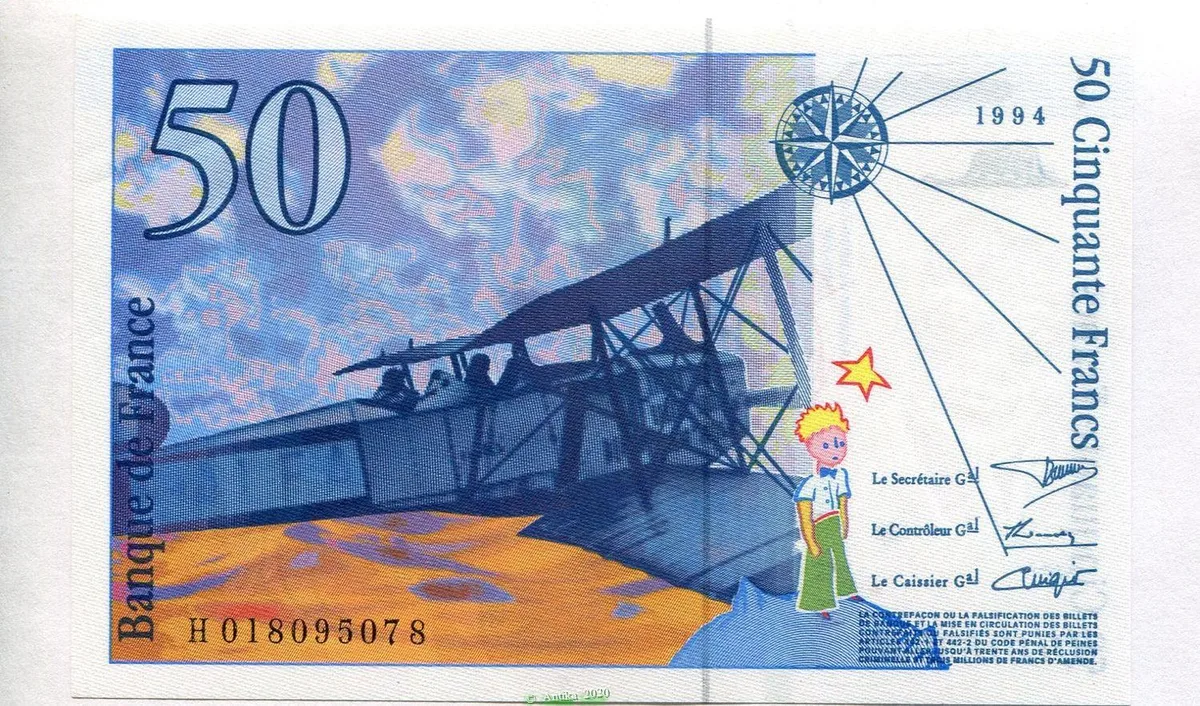 50 FRANCS SAINT-EXUPERY - Type 1992 modifié