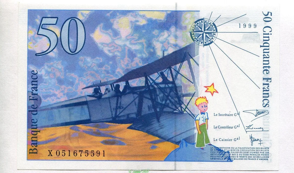 50 FRANCS SAINT-EXUPERY - Type 1992 modifié