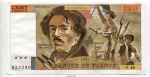 100 FRANCS DELACROIX - Type 1978 modifié