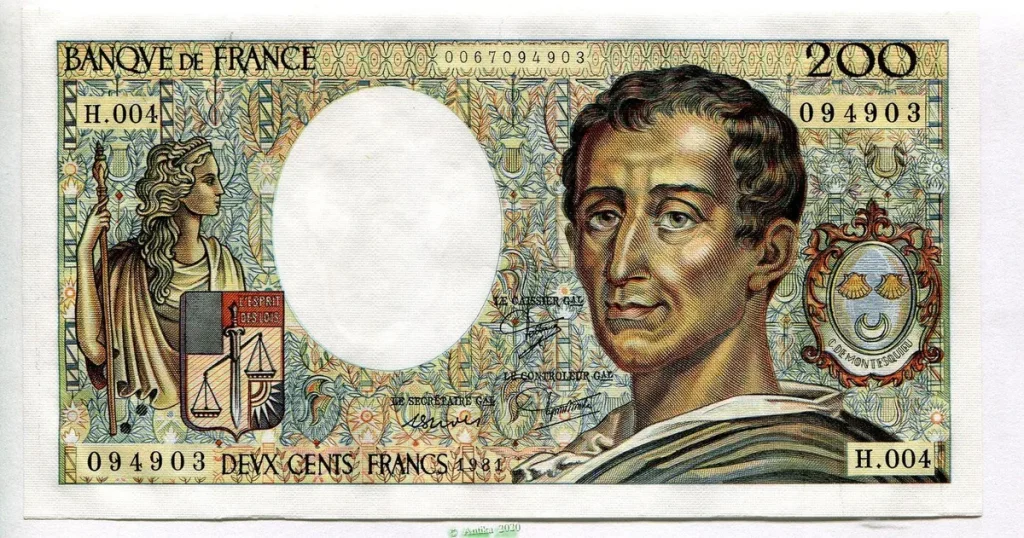 200 FRANCS MONTESQUIEU -Type 1981