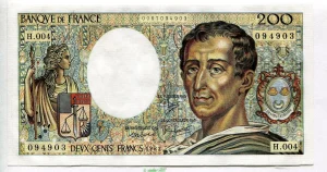 200 FRANCS MONTESQUIEU -Type 1981