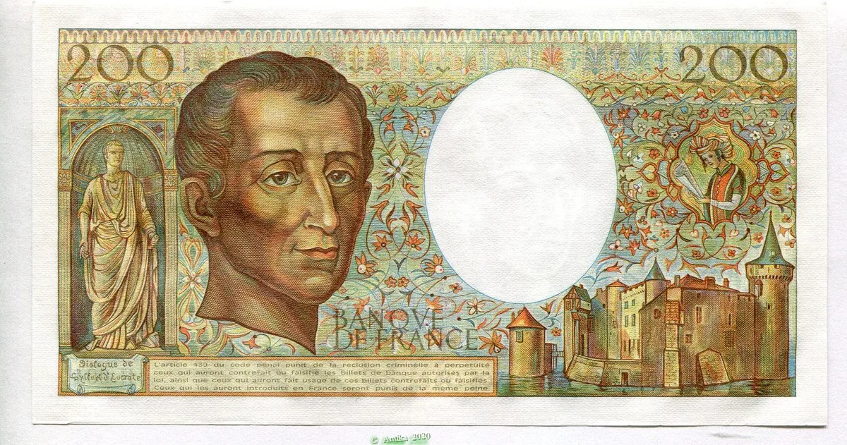 200 FRANCS MONTESQUIEU -Type 1981