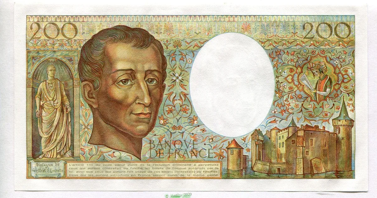 200 FRANCS MONTESQUIEU -Type 1981