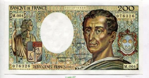 200 FRANCS MONTESQUIEU -Type 1981