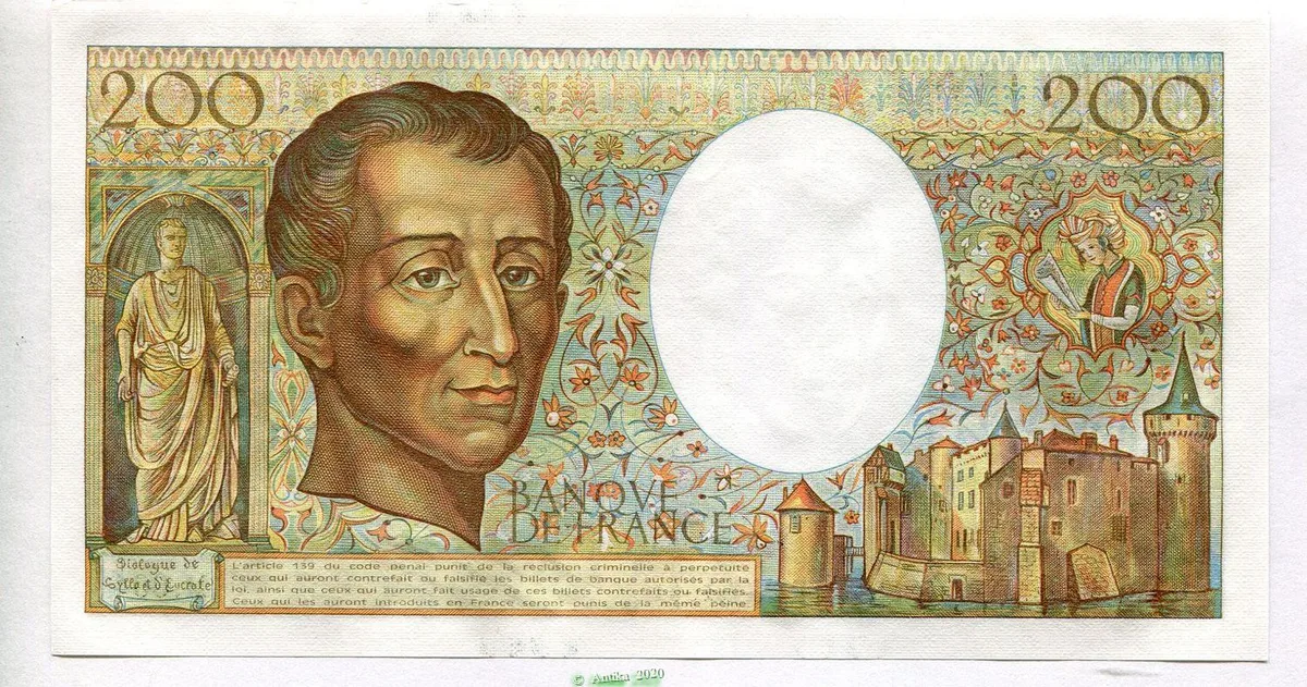 200 FRANCS MONTESQUIEU -Type 1981