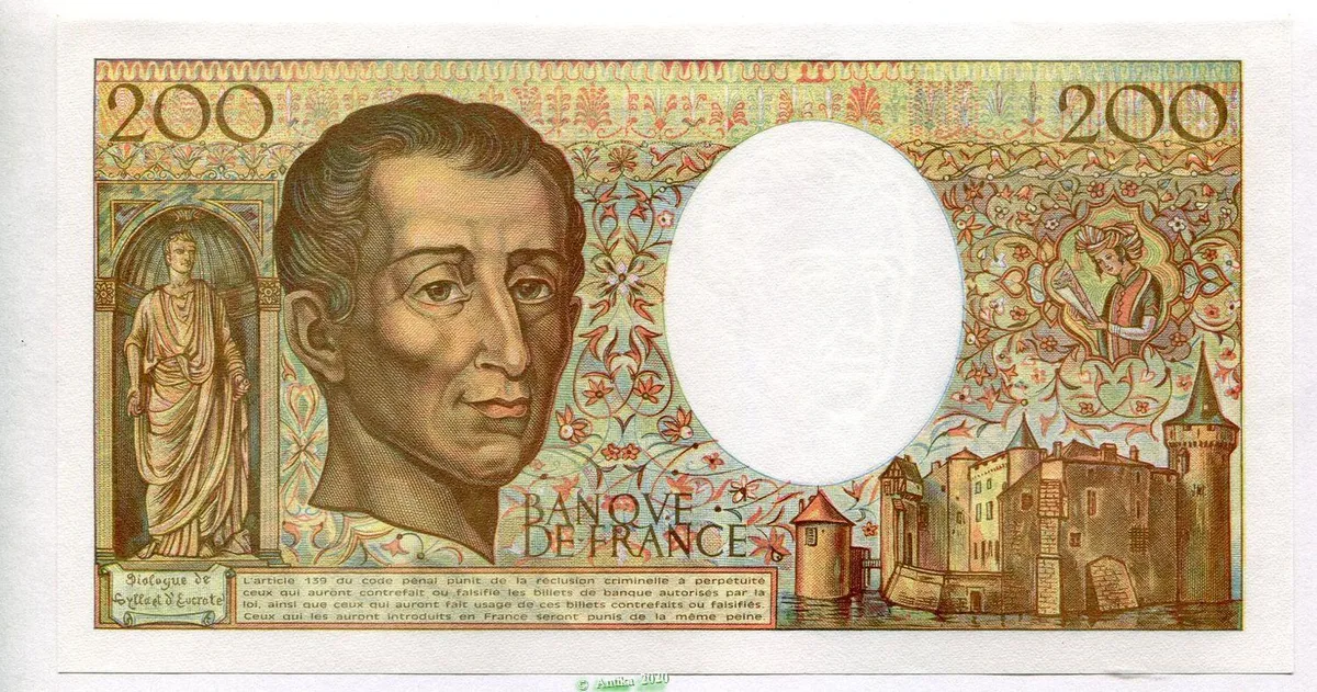 200 FRANCS MONTESQUIEU -Type 1981