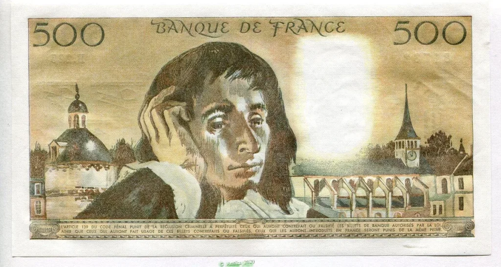 500 FRANCS PASCAL - Type 1968