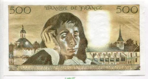 500 FRANCS PASCAL - Type 1968