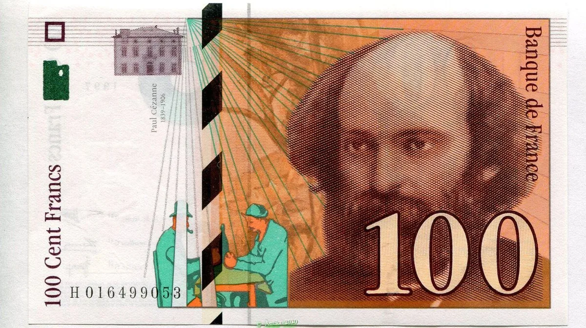 100 FRANCS CEZANNE -Type 1997