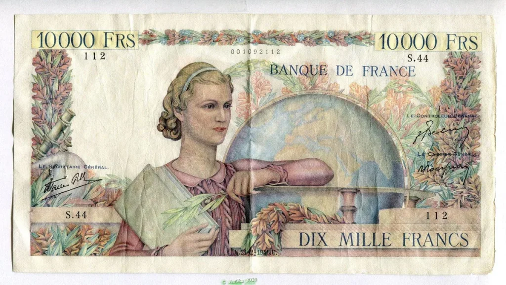 10 000 FRANCS GENIE Français- Type 1945