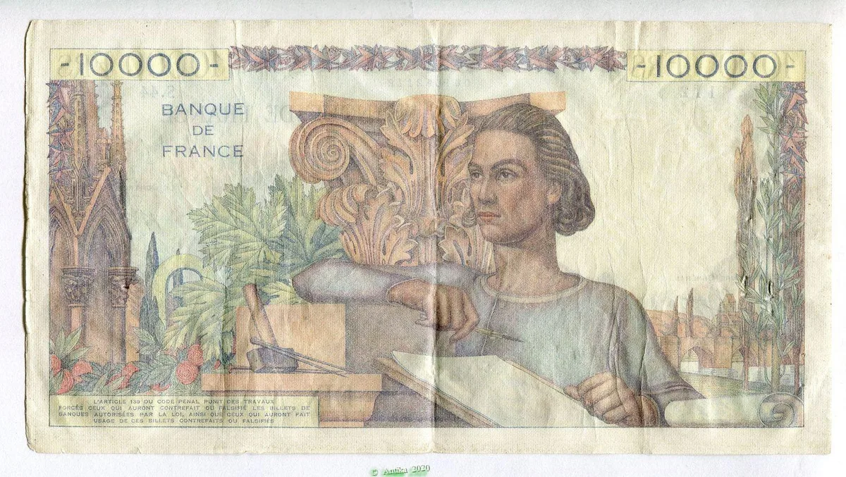 10 000 FRANCS GENIE Français- Type 1945