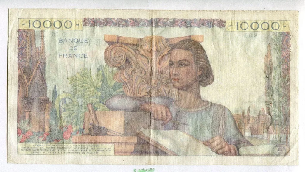 10 000 FRANCS GENIE Français- Type 1945