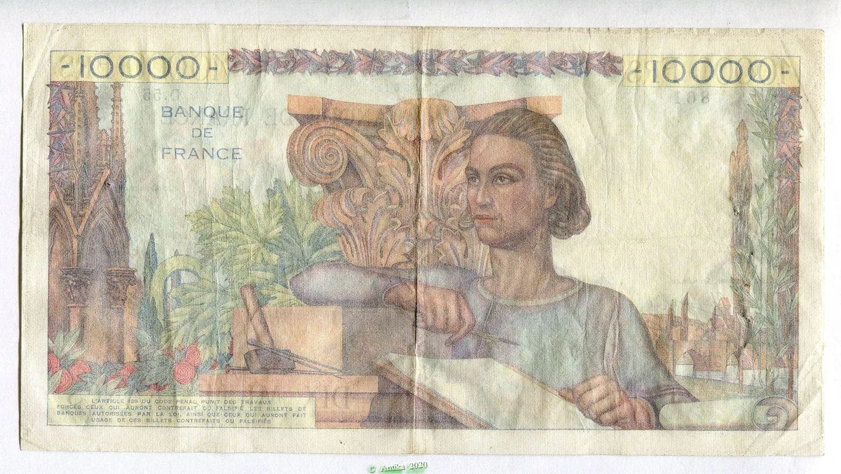 10 000 FRANCS GENIE Français- Type 1945
