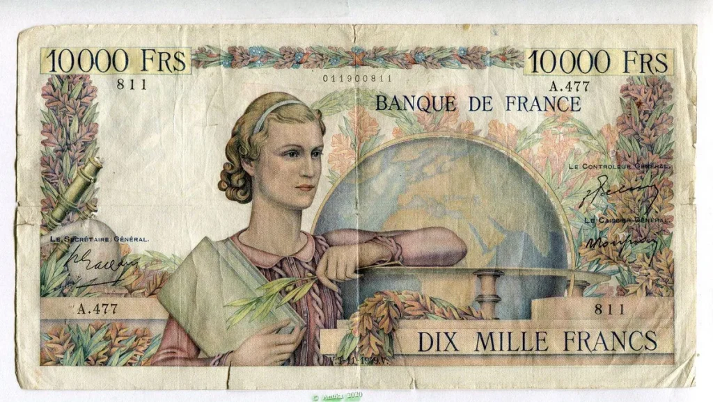 10 000 FRANCS GENIE Français- Type 1945