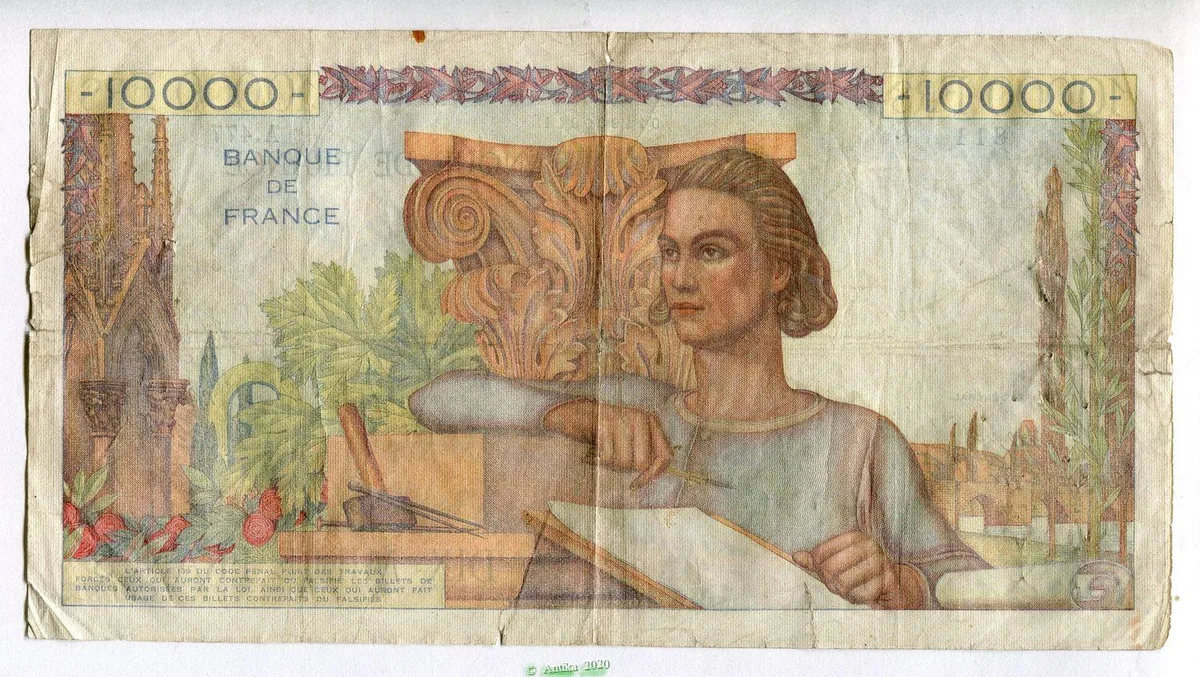 10 000 FRANCS GENIE Français- Type 1945