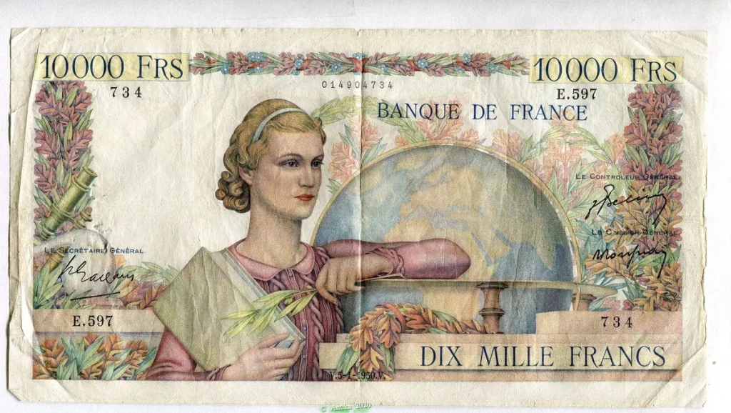 10 000 FRANCS GENIE Français- Type 1945