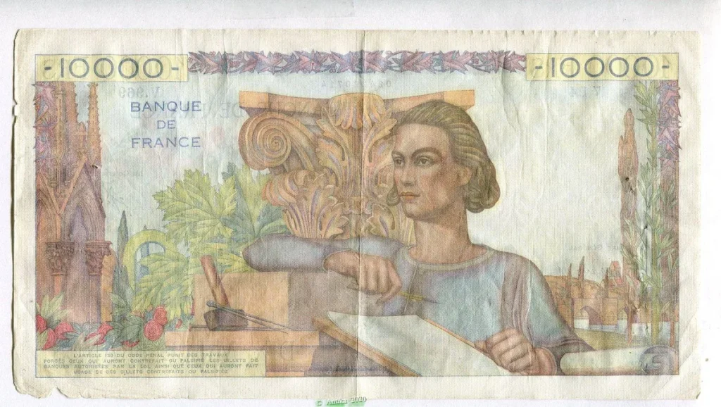 10 000 FRANCS GENIE Français- Type 1945