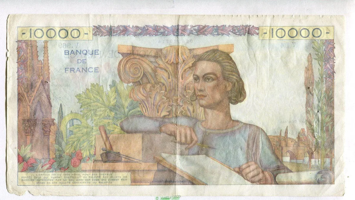10 000 FRANCS GENIE Français- Type 1945