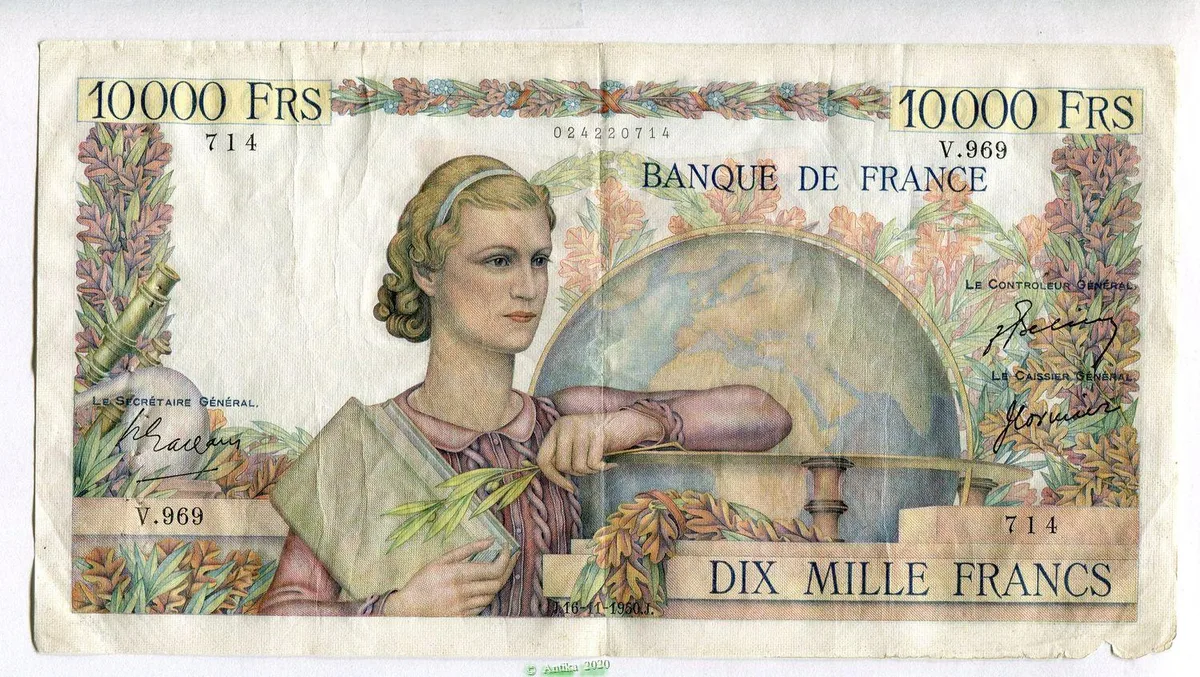 10 000 FRANCS GENIE Français- Type 1945