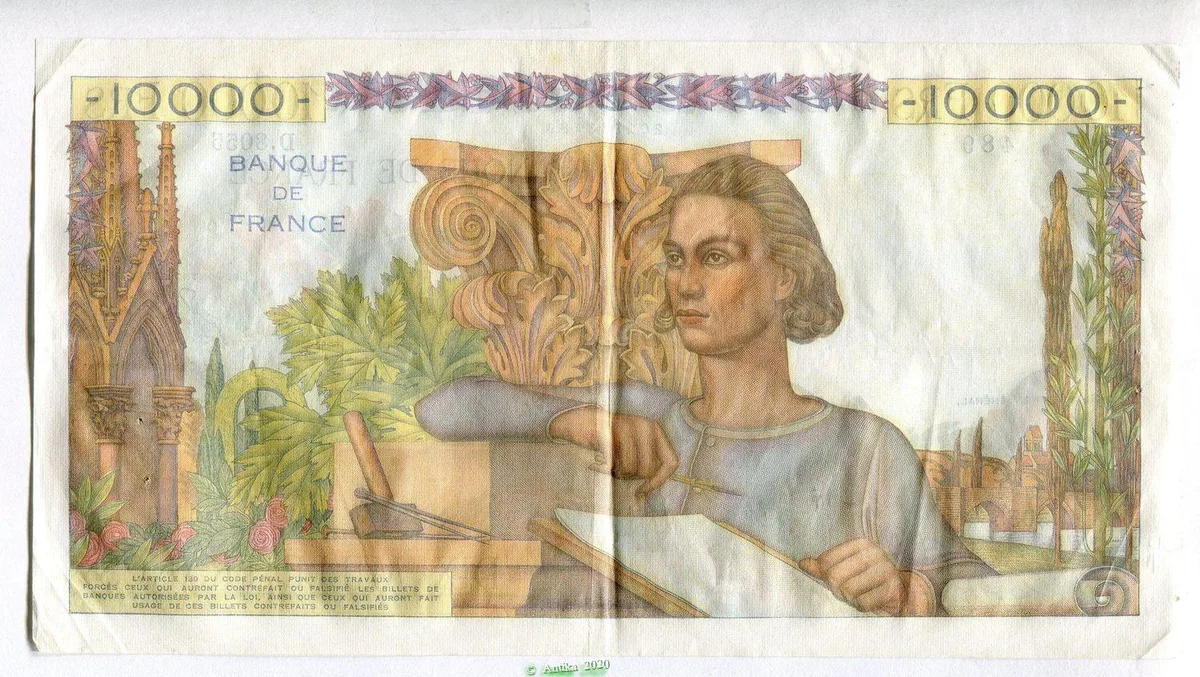 10 000 FRANCS GENIE Français- Type 1945