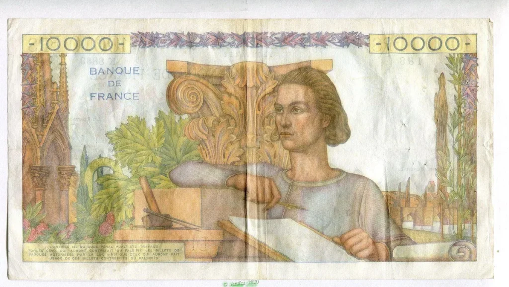 10 000 FRANCS GENIE Français- Type 1945