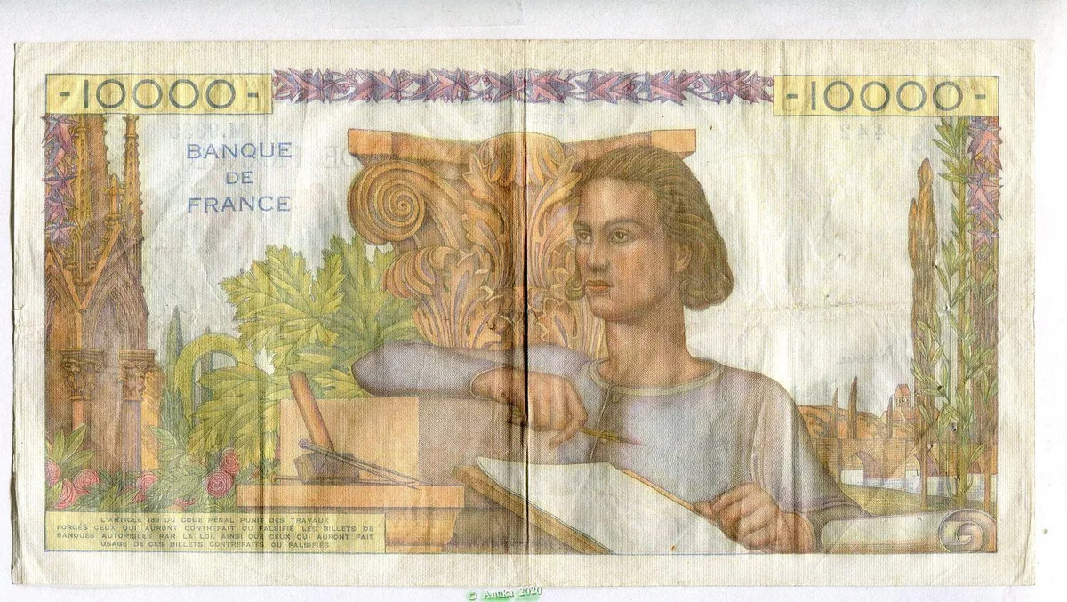 10 000 FRANCS GENIE Français- Type 1945