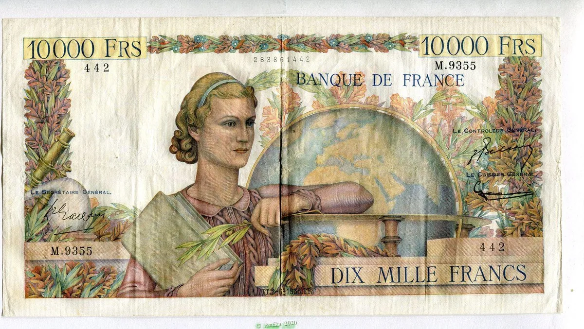 10 000 FRANCS GENIE Français- Type 1945