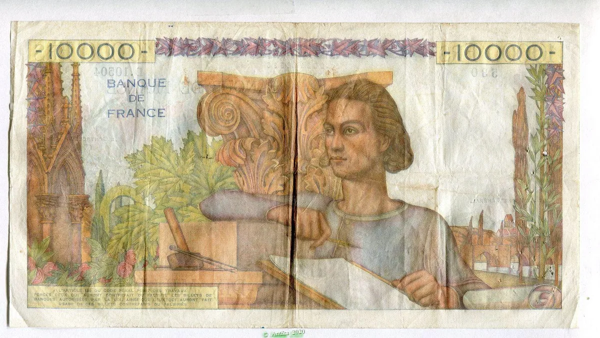 10 000 FRANCS GENIE Français- Type 1945