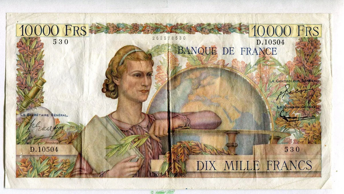 10 000 FRANCS GENIE Français- Type 1945