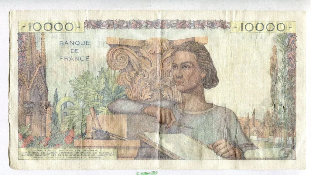 10 000 FRANCS GENIE Français- Type 1945