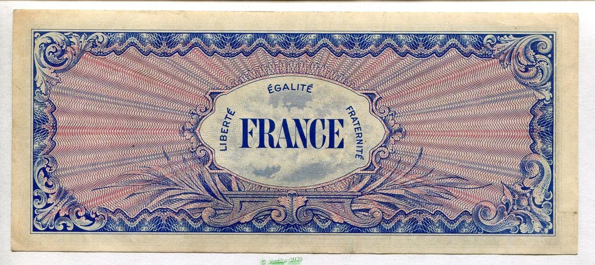 100 FRANCS Verso "France"