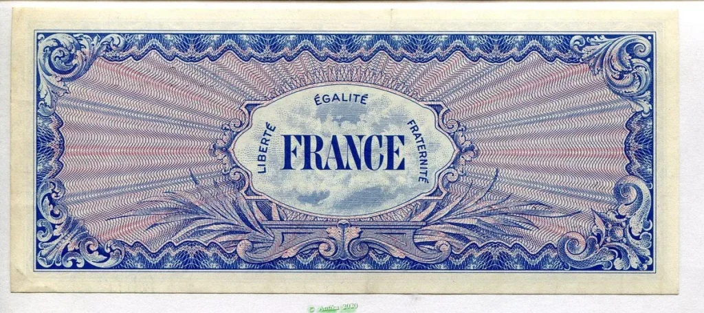 100 FRANCS Verso "France"