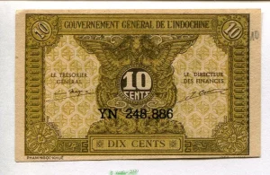 10 CENTS Jaune & Brun Gvt Gl 2 ème émiss°