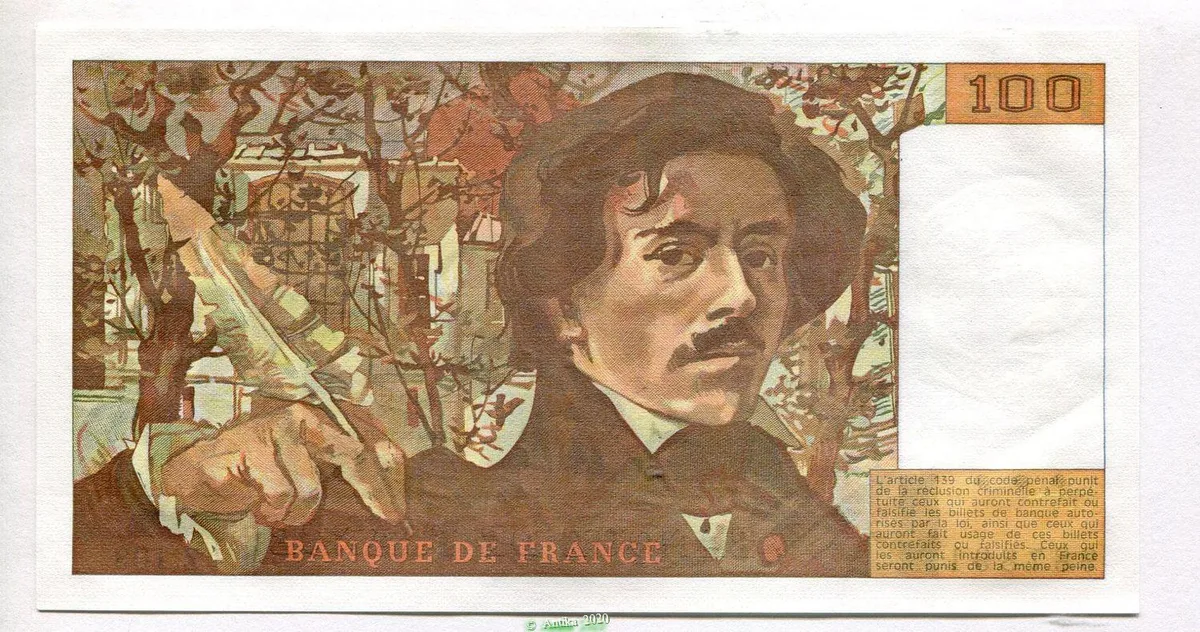 100 FRANCS DELACROIX - Type 1978 modifié