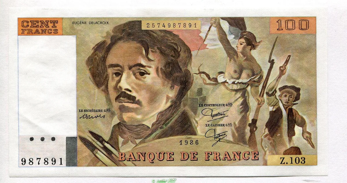100 FRANCS DELACROIX - Type 1978 modifié