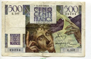 500 FRANCS CHATEAUBRIAND - Type 1945