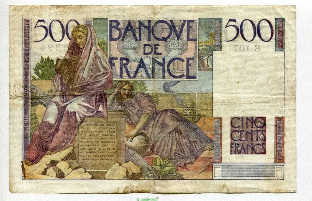 500 FRANCS CHATEAUBRIAND - Type 1945