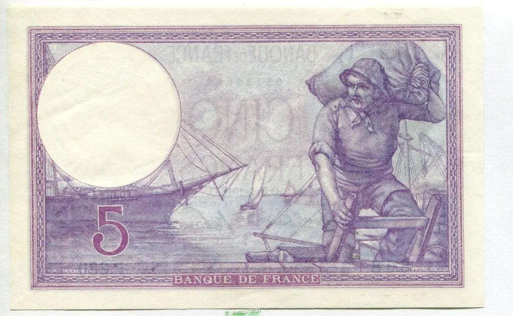 5 FRANCS VIOLET - Type 1917