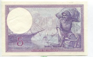 5 FRANCS VIOLET - Type 1917