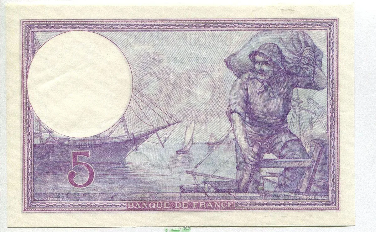 5 FRANCS VIOLET - Type 1917