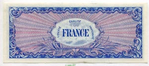100 FRANCS Verso "France"